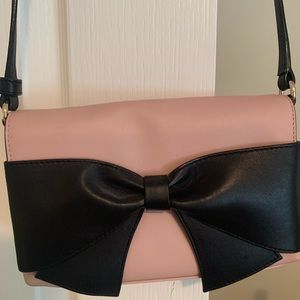Light Pink Kate Spade Crossbody Bag with bow
